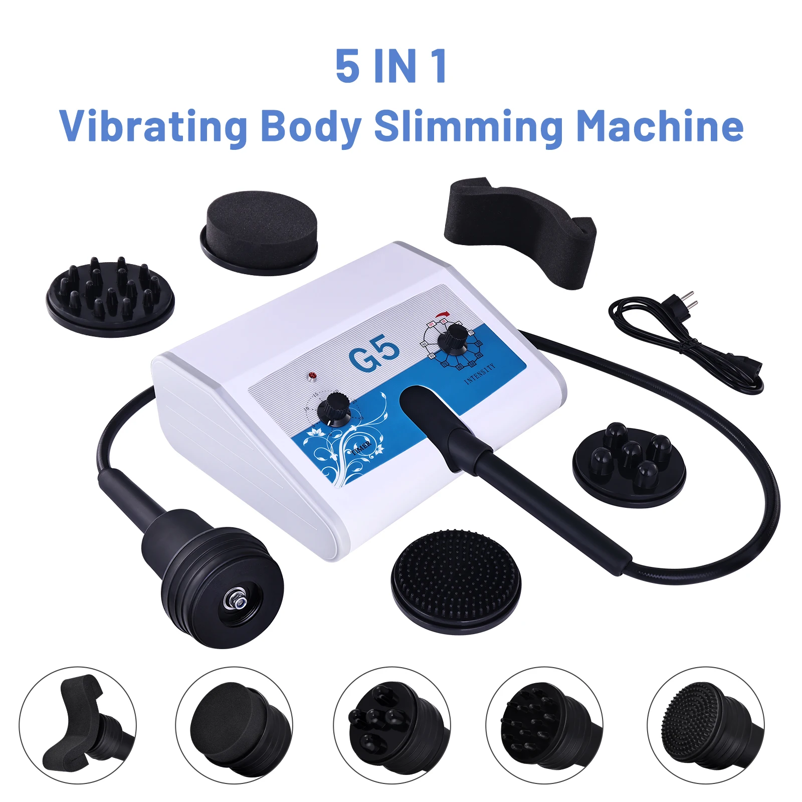 Hochfrequenz G5 Massage Vibrierende Körper Abnehmen Maschine Fitness Cellulite Fett Reduzieren Gestaltung Massagegerät Gewichtsverlust Instrument Image