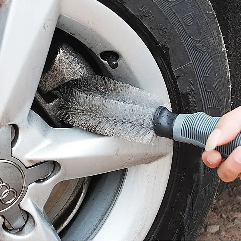 Professionelle Autoreinigungsbürste für Reifen und Felgen, Nass- und Trockenreinigung, Autozubehör Image