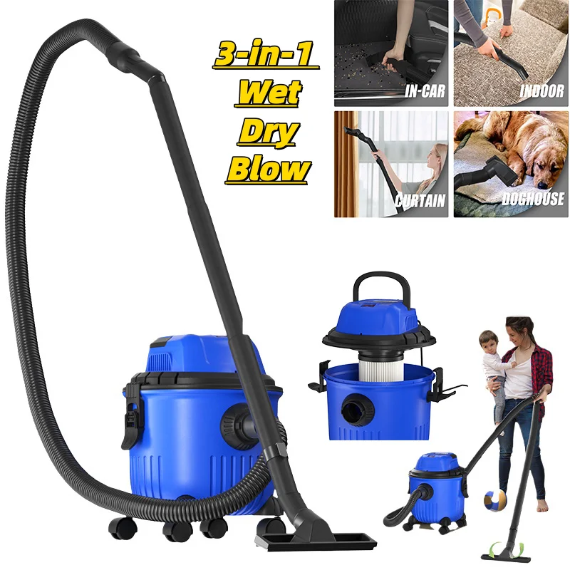 DayPlus 3-in-1 Nass Trockensauger 15L Beutellos HEPA Gebläse 4800W 16KPa, für Auto Werkstatt Garage Haus Boden Teppich Image