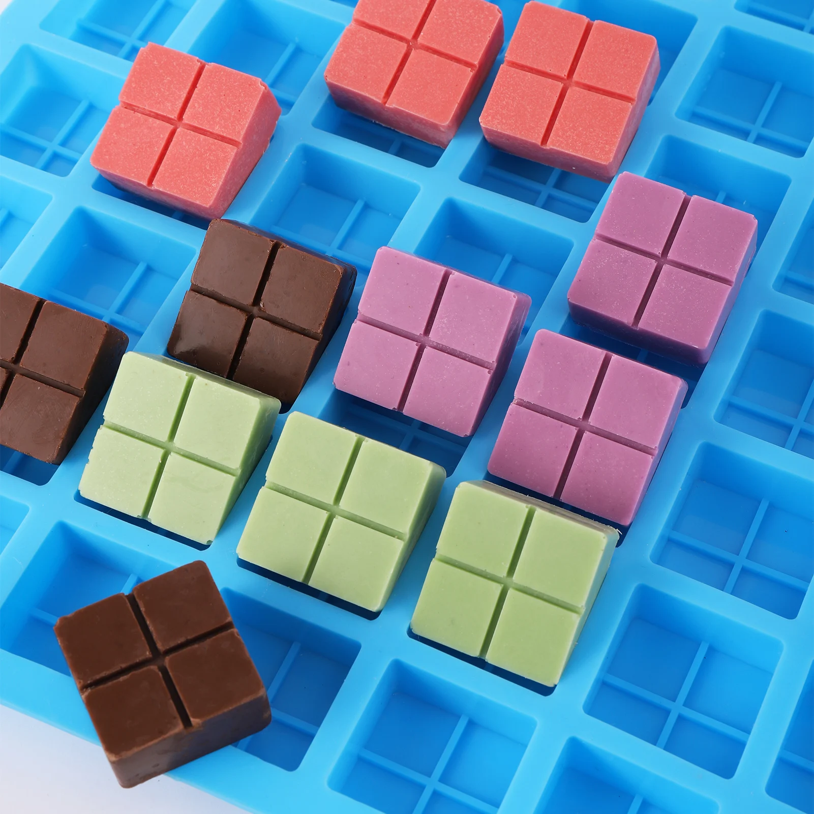 77 hohlraum Platz Silikon Form Mini Candy Schokolade Gummibärchen Zucker Cube Jelly Trüffel Pralinen Ganache Formen Kuchen Dekorieren Werkzeug Image