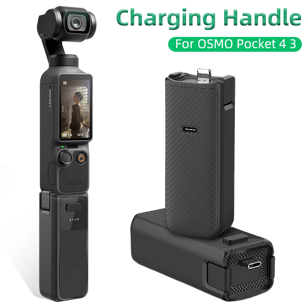 Batteriegriff für DJI OSMO Pocket 4 3 Halterung Ladegriff für Pocket4 Stativadapter Halterung Ersatzzubehör Image