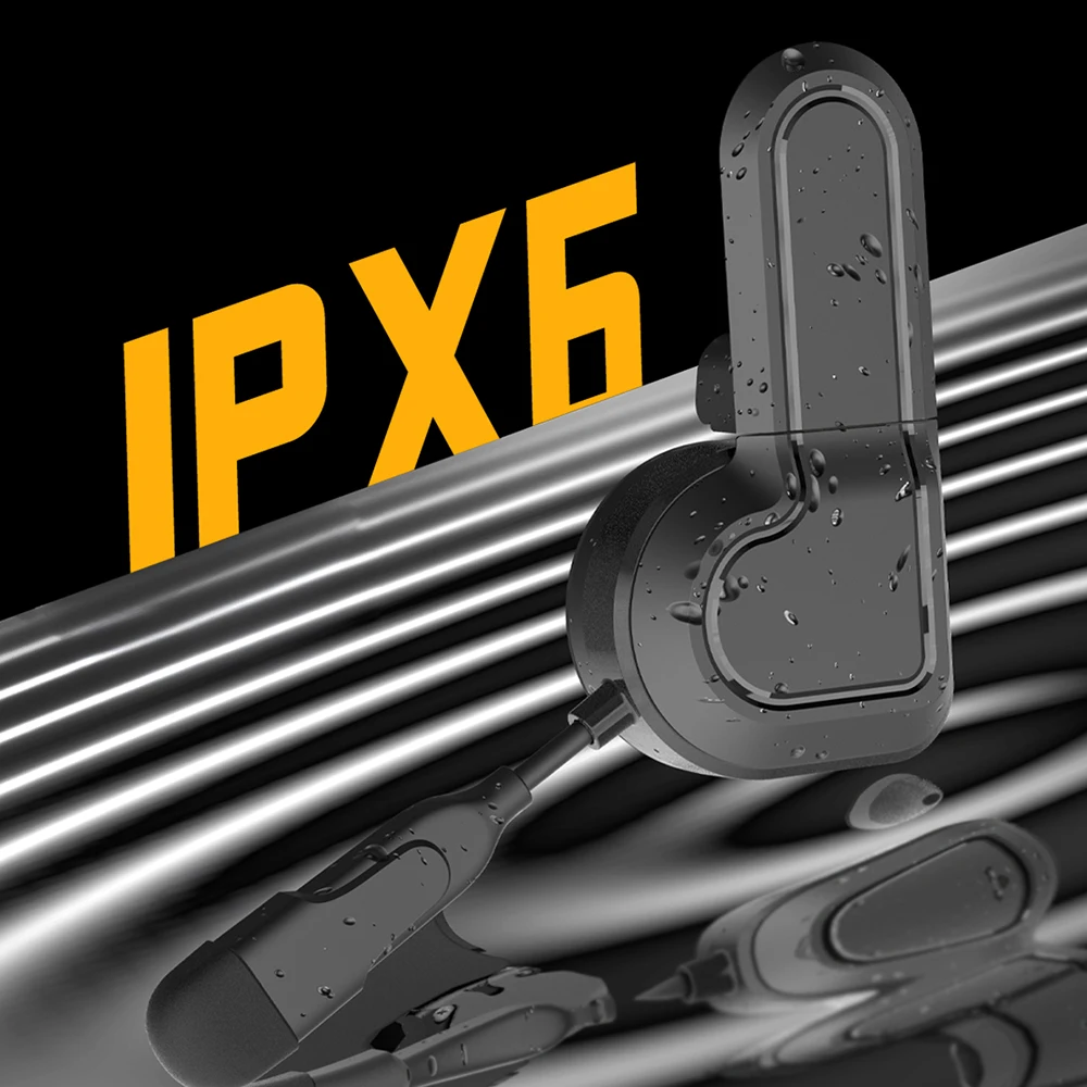 X2-C Bluetooth 5,3 Motorrad Helm Headset Wireless Noise Control Headset ipx6 wasserdicht Freis prec heinrich tung Musik-Player Image