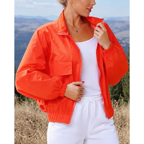 Damen Windjacke Wanderjacke UV-Schutzjacke Außen Wasserdicht Winddicht Schnelltrocknend Atmungsaktiv Wanderoutfits Wanderbekleidung Sommer Frühling Jacke Oberteil Klettern Camping / Wandern Image