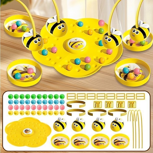 lustiges Bienen-Stirnband-Spiel für Kinder Interaktives Familienspiel für Erwachsene mit magnetischen Bienen, ein Spiel für spannende Duelle zur Förderung der Feinmotorik. Balance, ideales