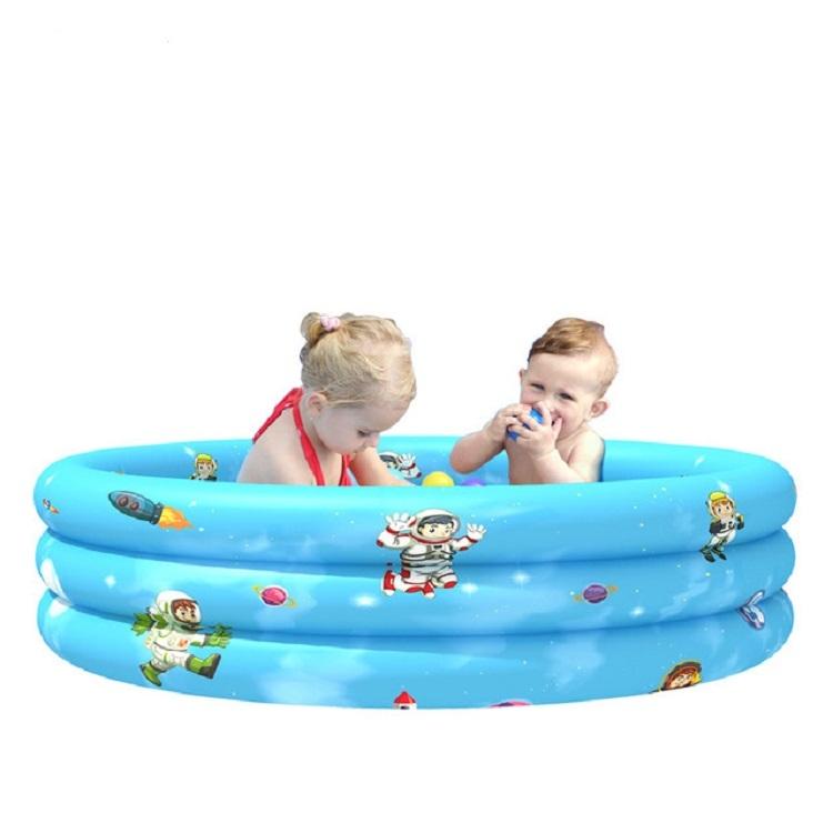 Kids Inflatable Pool And Ball Pit Pool For Indoor Outdoor Play blue Donut