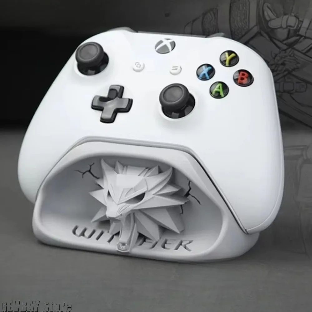 Wizard Wolf Head Xbox Controller Stand black