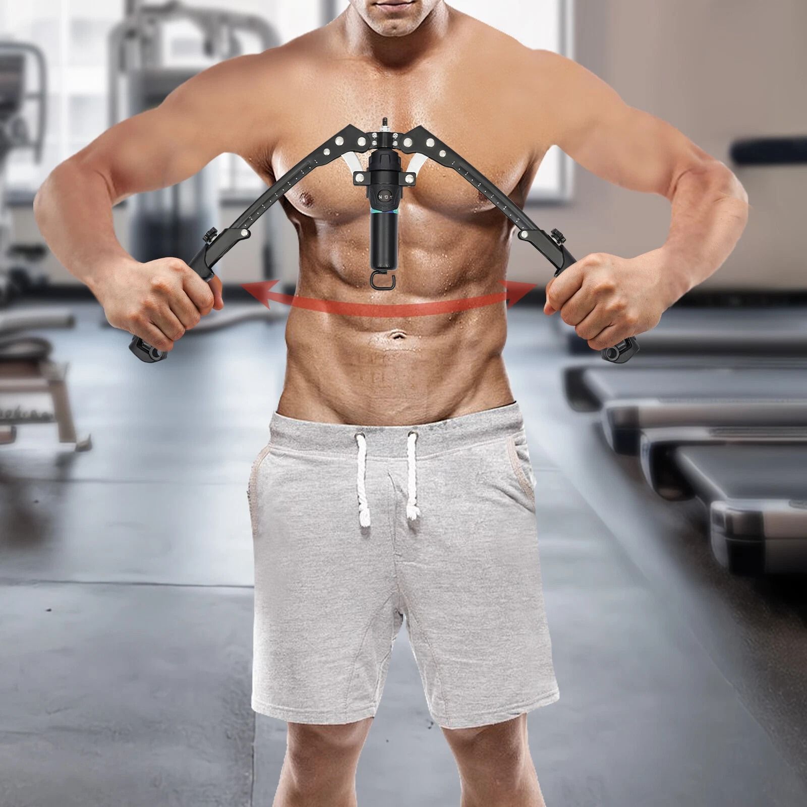 Adjustable Hydraulic Power Twister Chest And Arm Exerciser Fitness Trainer Adjustable Hydraulic Power Twister Chest And Arm Exerciser Fitness Trainer