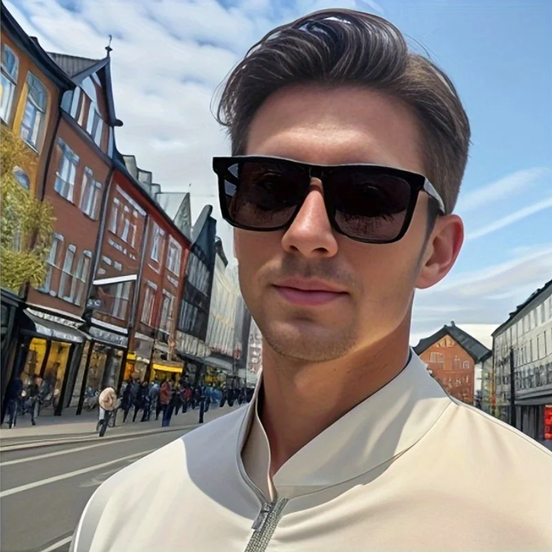  Klassische Quadratische Sonnenbrille für Männer und Frauen Modische Brillen Punk Rechteckiges Design Sonnenbrillen Retro Angelbrillen UV400 Image