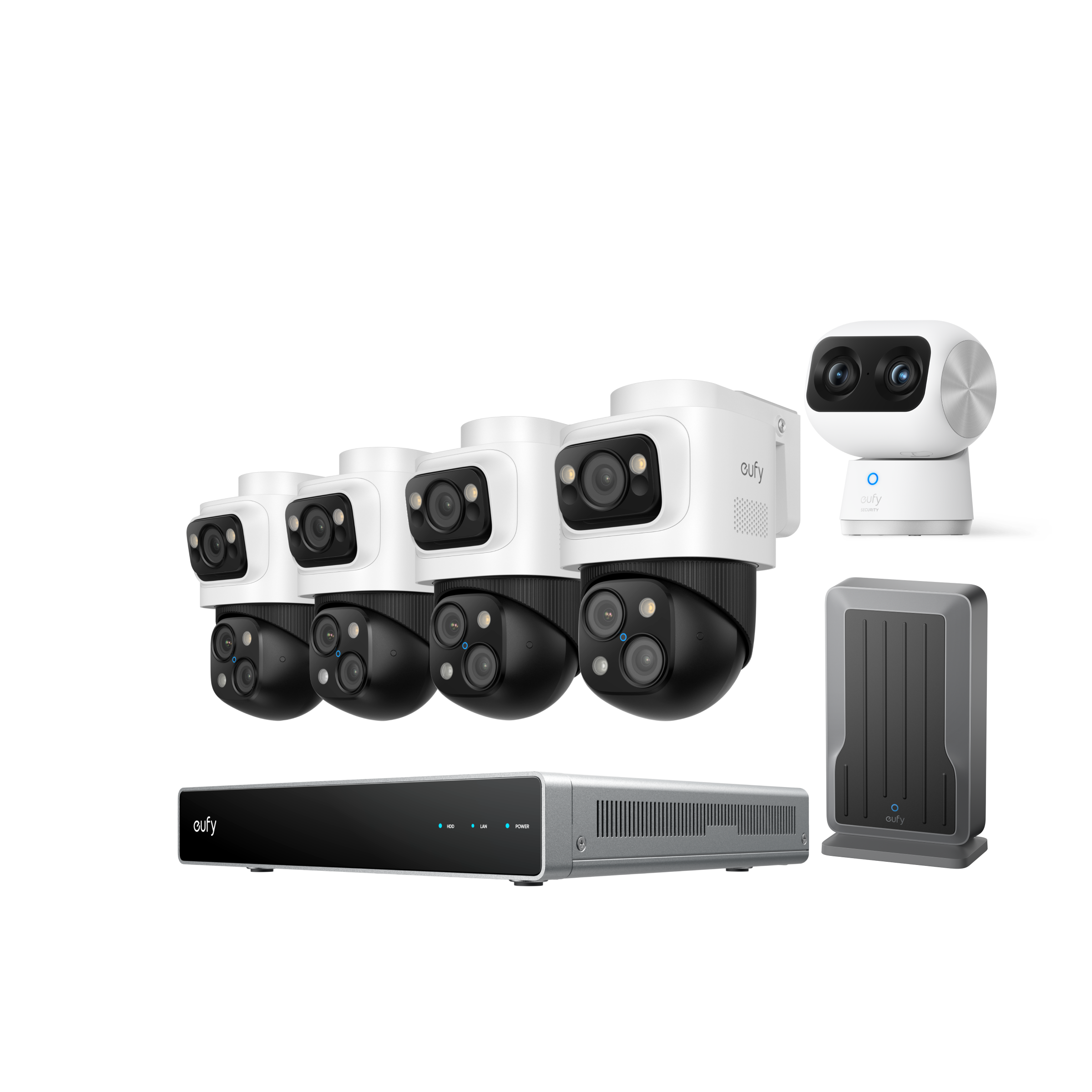 eufy PoE NVR Security System S4 Max-WLAN‑Modul mit Innenkamera S350