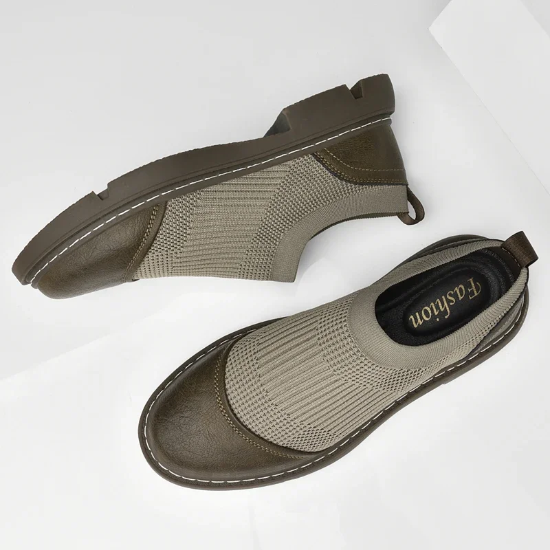 Modemarke für Herren, atmungsaktive, multifunktionale Mesh-Schuhe, Freizeitschuhe für Herren, vielseitige, höhenvergrößernde Sportschuhe, Größe: 38–44