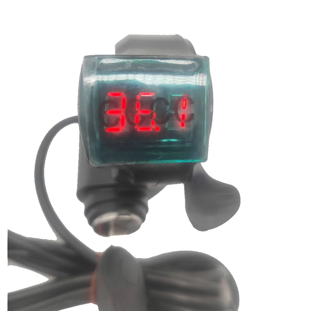Elektrische Fahrrad/Roller/E-bike Daumen Gas mit Lock-Taste Batterie Power LED Display 12V 24V 36V 48V 60V 72V 84V 96V Image