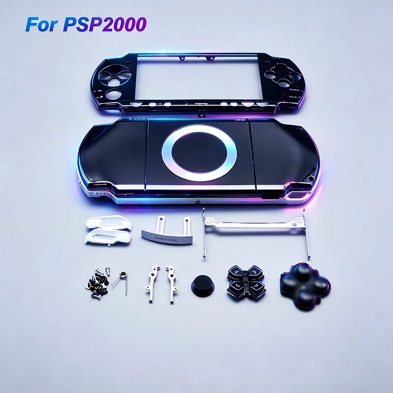 Für PSP2000 Ersatzgehäuse, komplettes Gehäusegehäuse, DIY-Reparaturteile, Ersatzkit für Konsolengehäuse Image