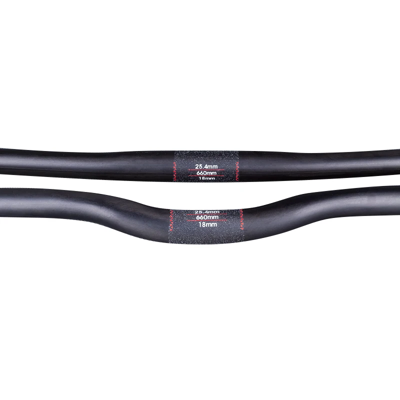 FCFB kein Logo Mattschwarz Voll UD Carbon Faser Mountainbike Lenker Fahrrad MTB Teile 25,4*580/600/620/640/660/680/700mm Image