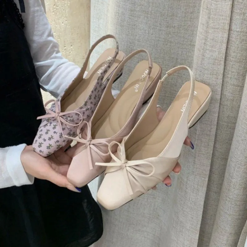 2026 Frühling Neue Damen-Ballerinas mit Runder Spitze, Flache Slip-On Schuhe, Elegante Lederschuhe für Alltag und Festlichkeiten