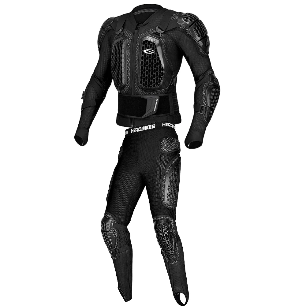 Herren Motocross-Schutzjacke Sturzschutz Motorrad-Körperschutz Motorrad Brust-Rücken-Hosen-Protektor Moto-Ausrüstung Image