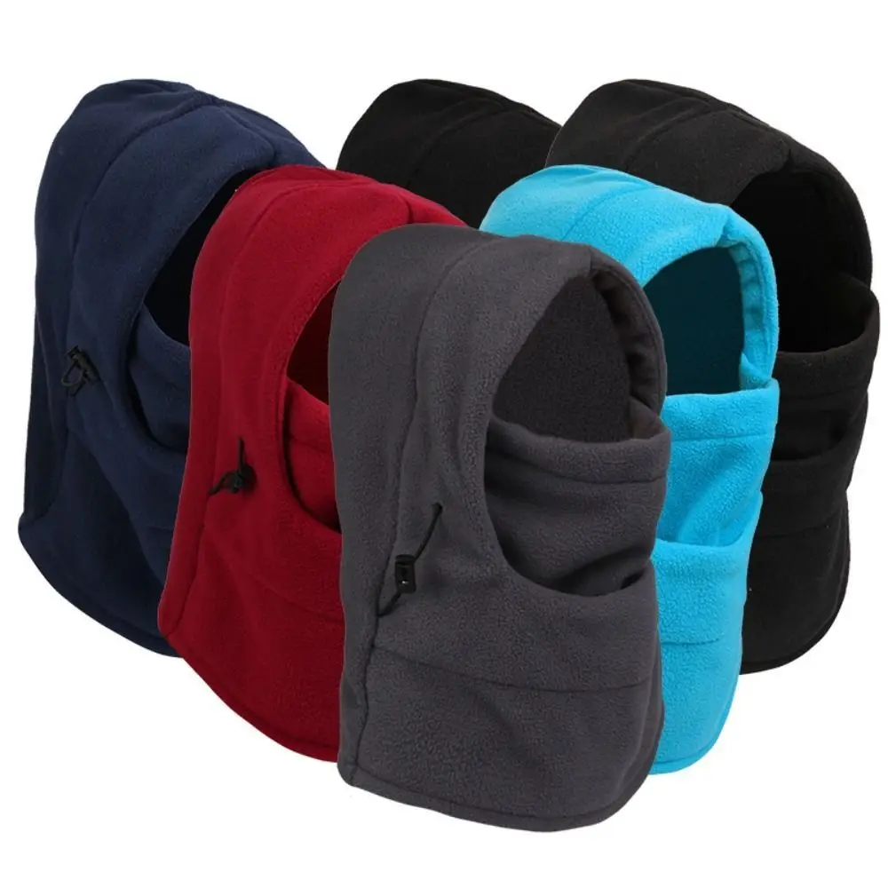Polar Fleece Ski Maske Kappen Kapuze Halswärmer Wärmer Sturmhaube Reitmaske Kappen Winddichte Vollgesichts-Thermo-Fleece-Mütze Image