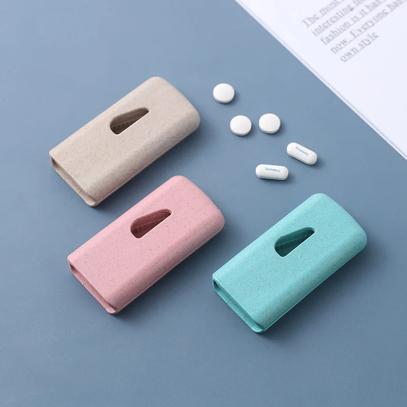 Tragbarer Mini-Tabletten-Splitter Medikamentenschneider für den Hausgebrauch Praktischer Arzneimittel-Schneider Gesundheits-Dispenser Unverzichtbar für die Medikamentenorganisation Image