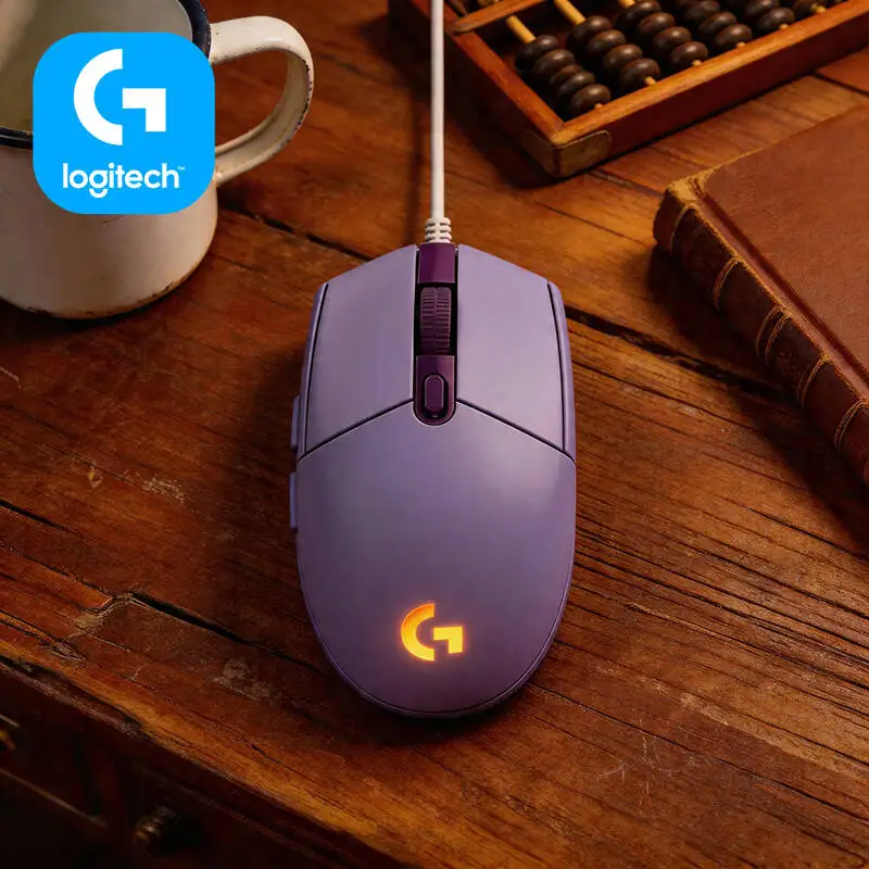 Logitech G203 LIGHTSYNC Kabelgebundene Gaming-Maus 8000 DPI 16,8M RGB-Farben 6 Tasten Mechanische Spannungseinstellung 85g Präzise Image