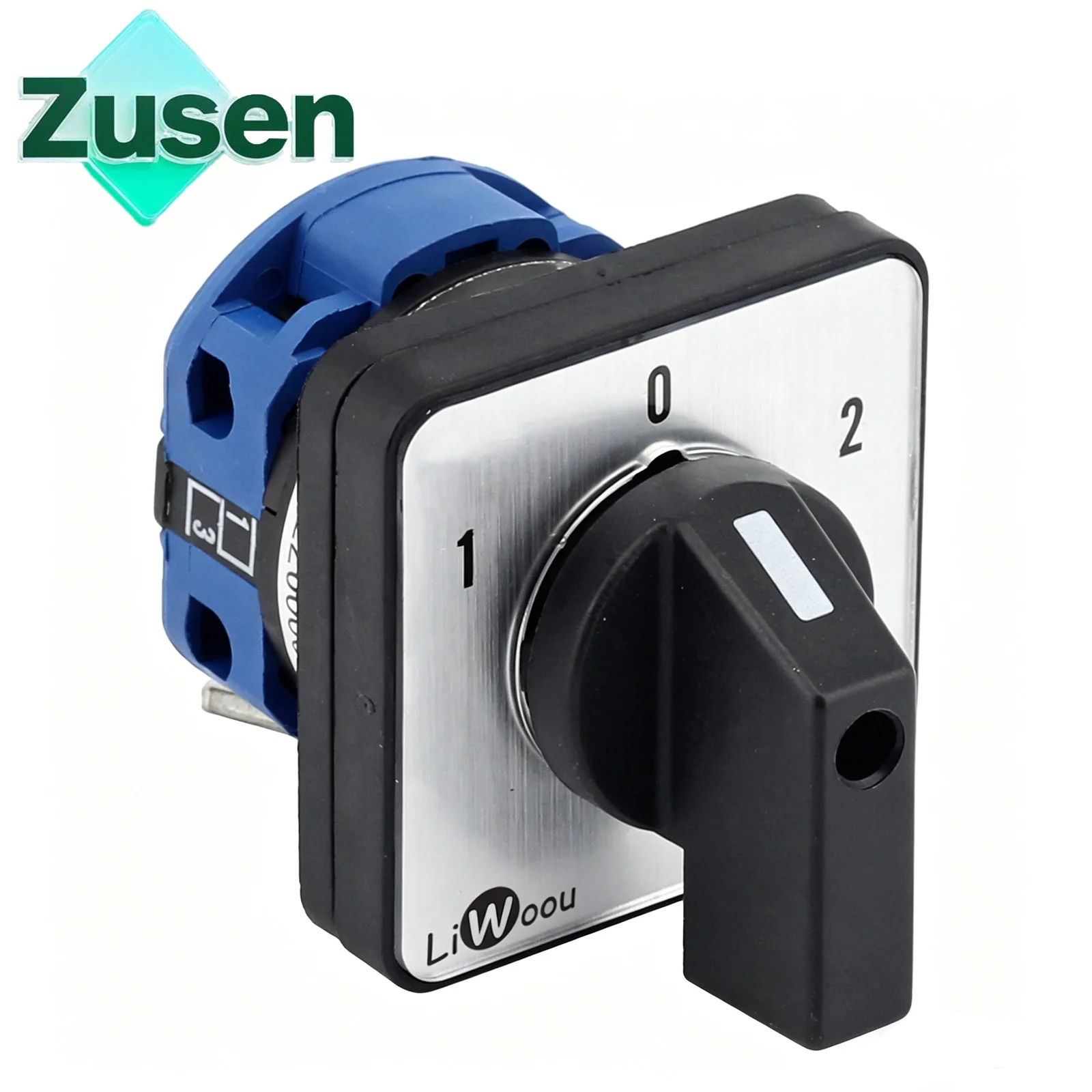 Zusen 440V Ui 690V Nockenschalter LW26-20 1-0-2 1P 3Positionen 1Pole 4 Anschlüsse Universal-Transferschalter Image