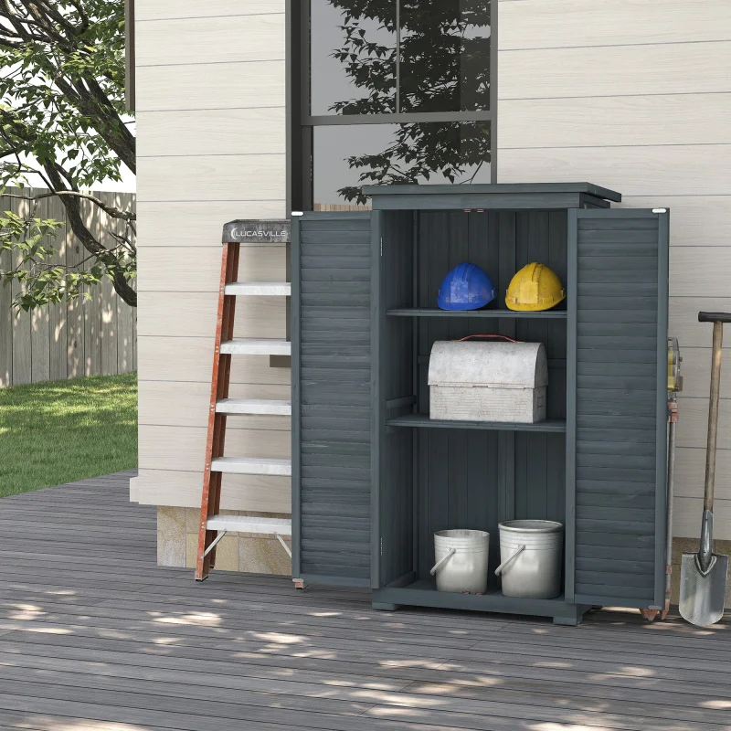 Abri de jardin/chalet 87x46,5x160cm ​ ​ Abri de jardin / remise. Construit en bois massif robuste, idéal pour ranger les outils agricoles dans une cour ou un jardin, ou comme abri de rangement