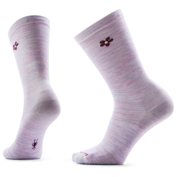 Smartwool - Women's Everyday Groovy Bloom Crew - Multifunktionssocken 38-41 | EU 38-41 lila