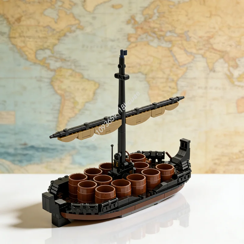 347-teiliges MOC Hobbit Herr der Ringe Bard's Boot Modellbausatz Architektur-Spielzeug Weihnachtsgeschenke DIY Kreative Bildung Image