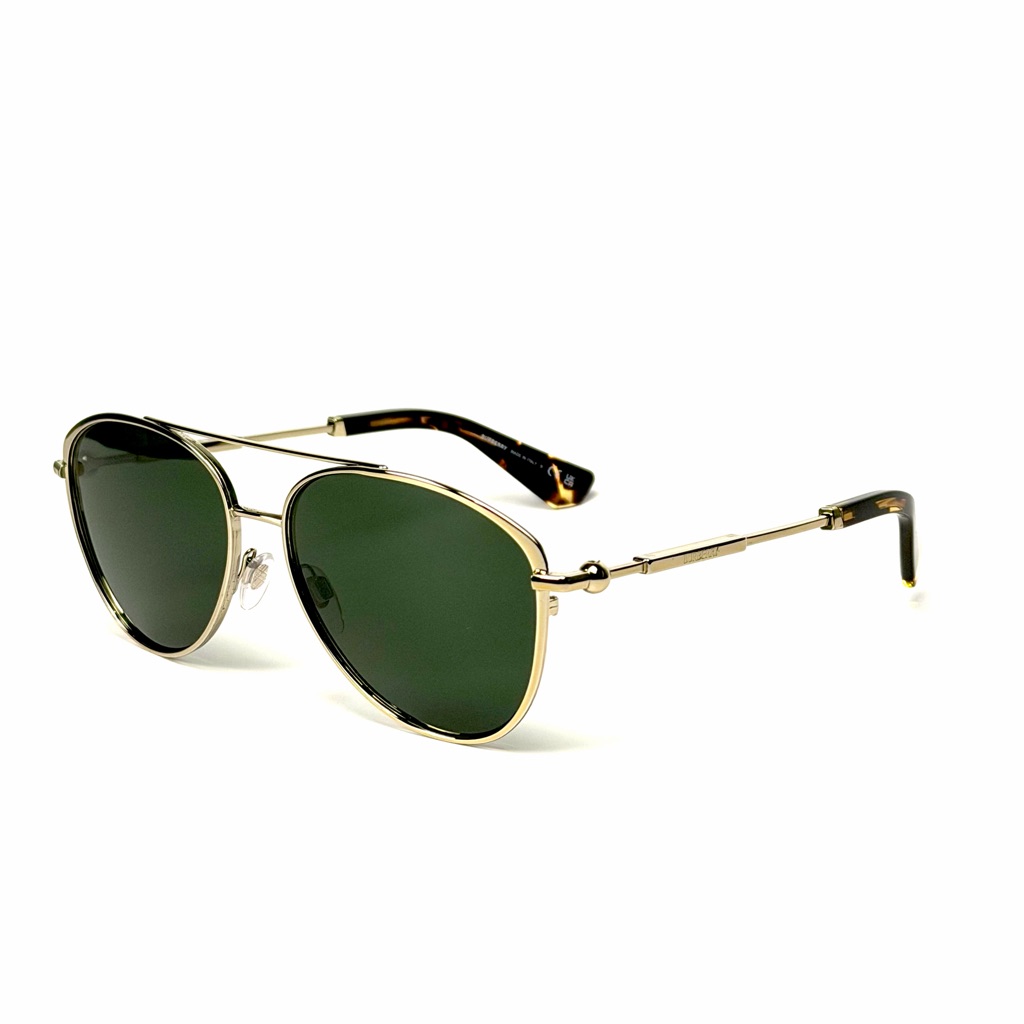 Burberry Accessories | Burberry B 3157 1109/71 Gold Green Lens 59mm Sunglasses | Color: Gold/Green | Size: 59-16-145