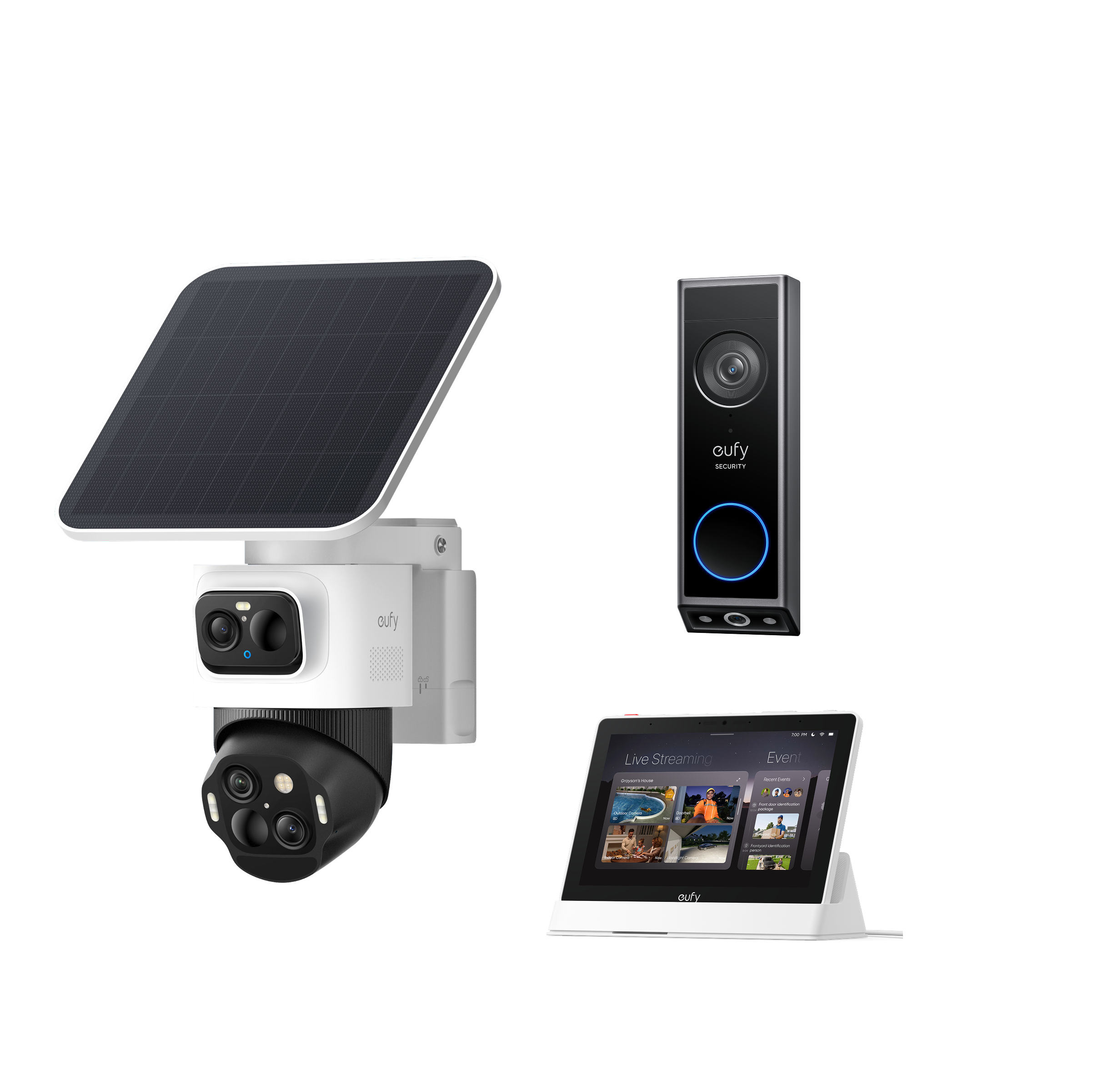 eufyCam S4 +Smart Display E10 + Video Doorbell E340 bundle