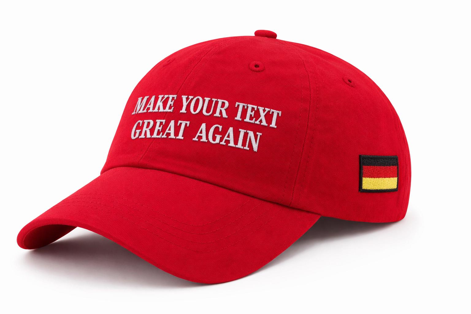 "Cappello personalizzato \"Make Your Text Great Again\", berretto rosso MAGA ricamato, cappellino da baseball con meme divertente, cappello unisex anti-T"