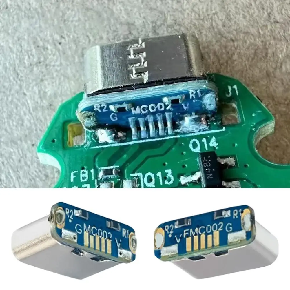 5 Stück Ladeanschluss für PCB-Lötarbeiten, DIY-Reparaturadapter, USB-Anschluss Typ C Buchse, 5-polig, SMD SMT Typ-C Steckverbinder Image