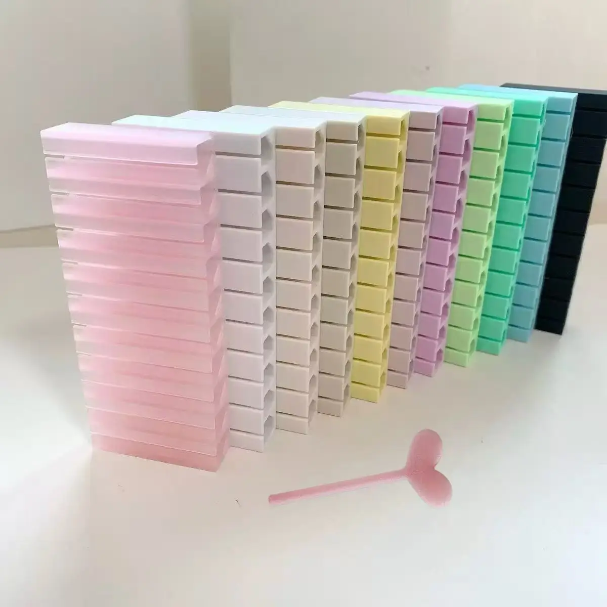 Nagelfolien Gradient Transferfolie Aufbewahrungsbox Nagelkunst-Aufkleber Streifen Blumen Maniküre-Abziehbilder Nageldekoration S