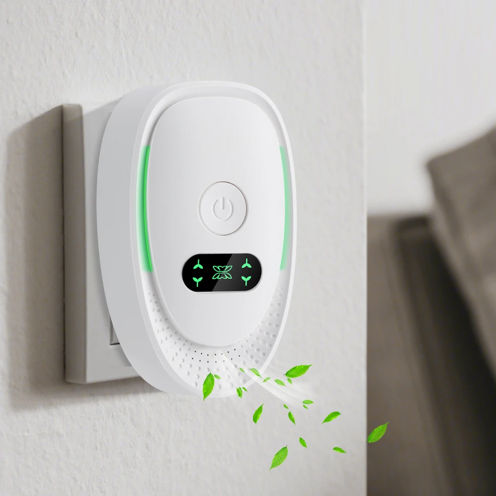Mini-Luftreiniger, Plug-In, Negativ-Ionen-Ionisator, Luftreiniger für Büro, Schlafzimmer, leiser Ionisator, Luftreiniger, Toilette, Deodorant Image