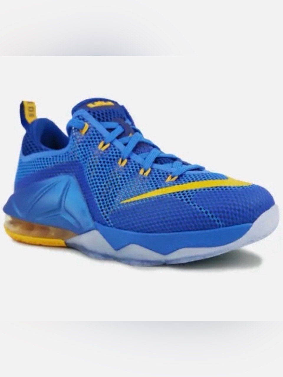 Nike Shoes | 2014 Nike Lebron 12 Low Gs 'Entourage'nike Sneakers 10.5 | Color: Blue/Yellow | Size: 10.5