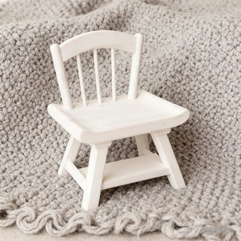 Vintage Holz Stuhl Bett Neugeborenen Fotografie Requisiten Baby Möbel Infant Foto Schießen Wesentliche Fotografia Posiert Zubehör Image