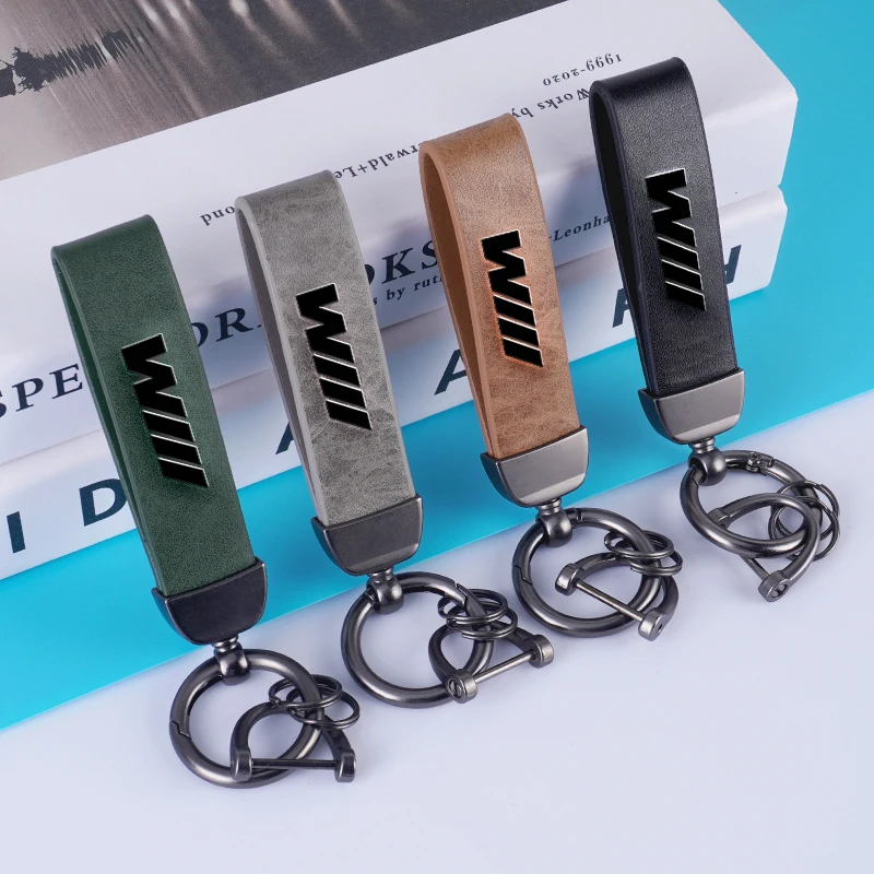 Vintage Leder Autoschlüsselanhänger für BMW M X1 X2 X3 X5 X6 E46 E39 E90 E36 E60 E34 E30 F30 G20 Schlüsselanhänger Dekoration Zubehör