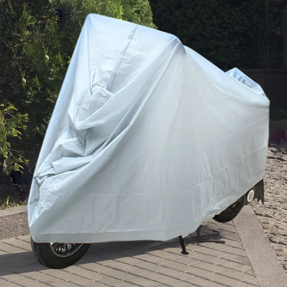 Motorrad-Schutzhülle für den Innen- und Außenbereich, wasserdicht, für Fahrrad, Roller, Outdoor, Regen- und staubdicht, UV-beständig, Sonnenschutz für Motorräder Image