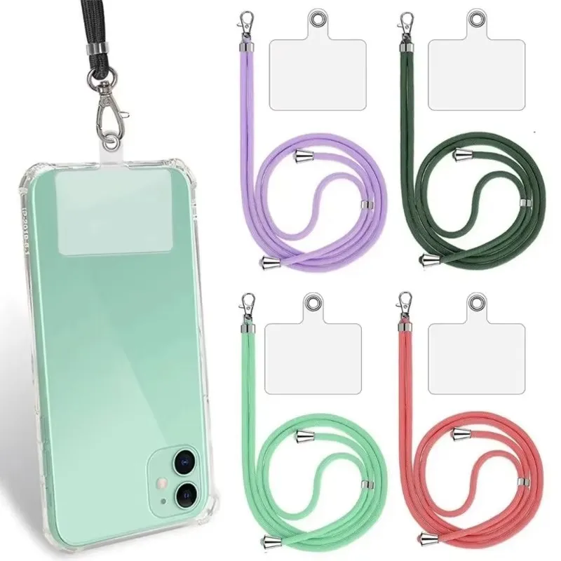 Lanière de téléphone universelle réglable, 1/2 pièces, corde suspendue pour téléphone portable, sangles de cou, lanières Anti-perte, accessoires de téléphone portable