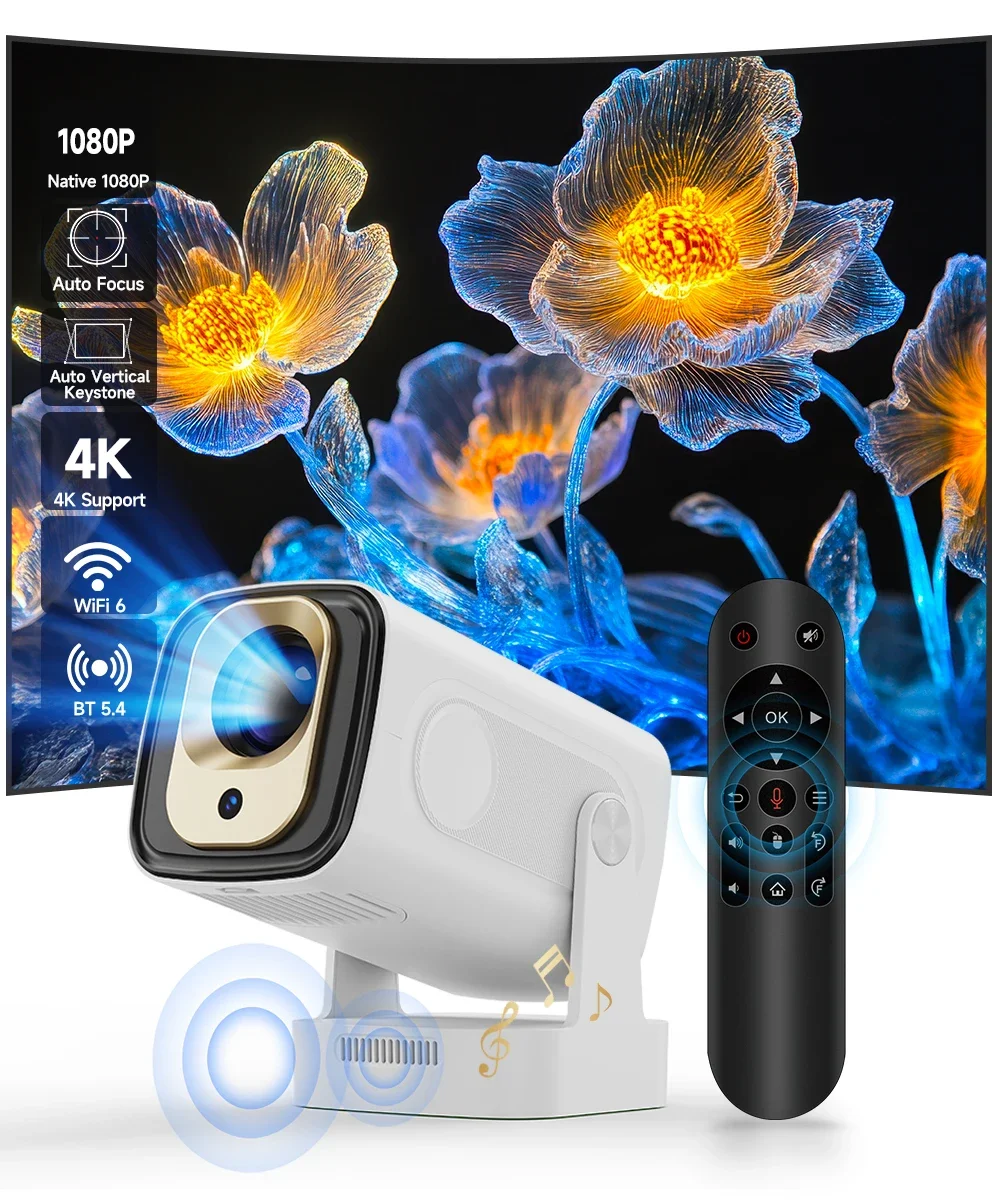 Magcubic HY310 1080P 330ANSI Android11 Mini-Projektor Autofokus 4K Native 5W Lautsprecher Air Mouse Sprachassistent Verbesserte Version des HY300 Image