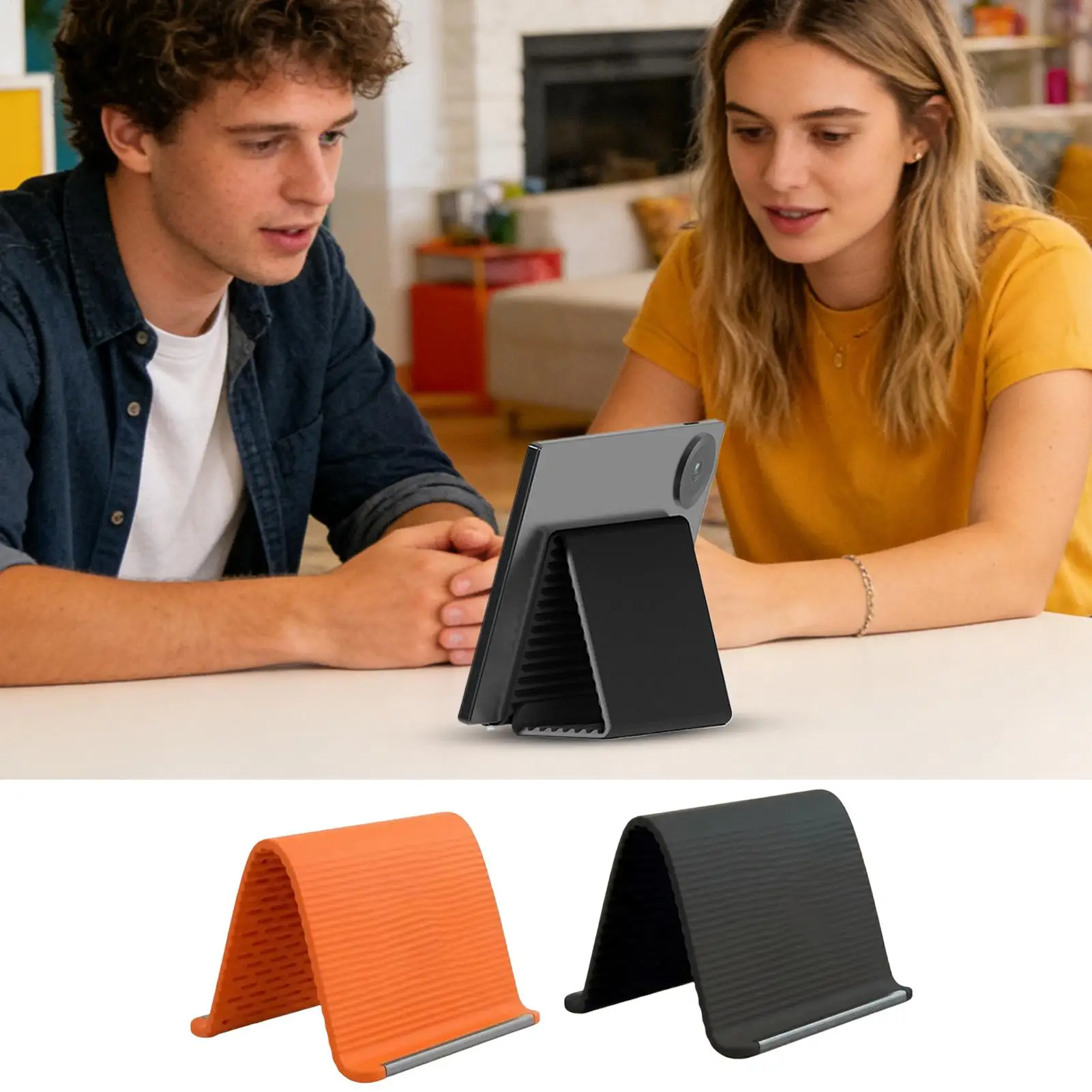 Multi-Winkel-Desktop-Halter, beliebig faltbar, kreative Verformung, multifunktionaler Lazy Stand für Telefon, Tablet, Laptop Image