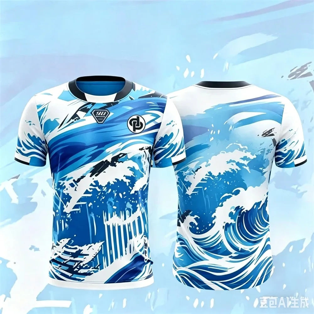90-Minuten-Serie Sommer 3D-gedruckte Kinderkleidung Fußballtrikot T-Shirt Locker und bequem, geeignet für den täglichen Gebrauch Image
