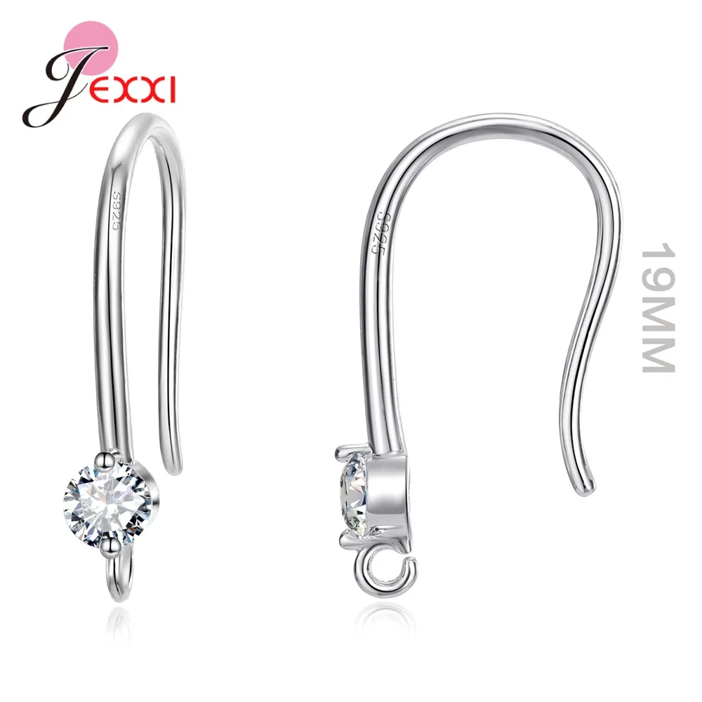 1 paar Mode швен piccolo 925 Sterling Silber Ohr Haken Ohrringe Verschlüsse Erkenntnisse Ohrring Drähte Für Schmuck Machen Liefert Großhandel Image