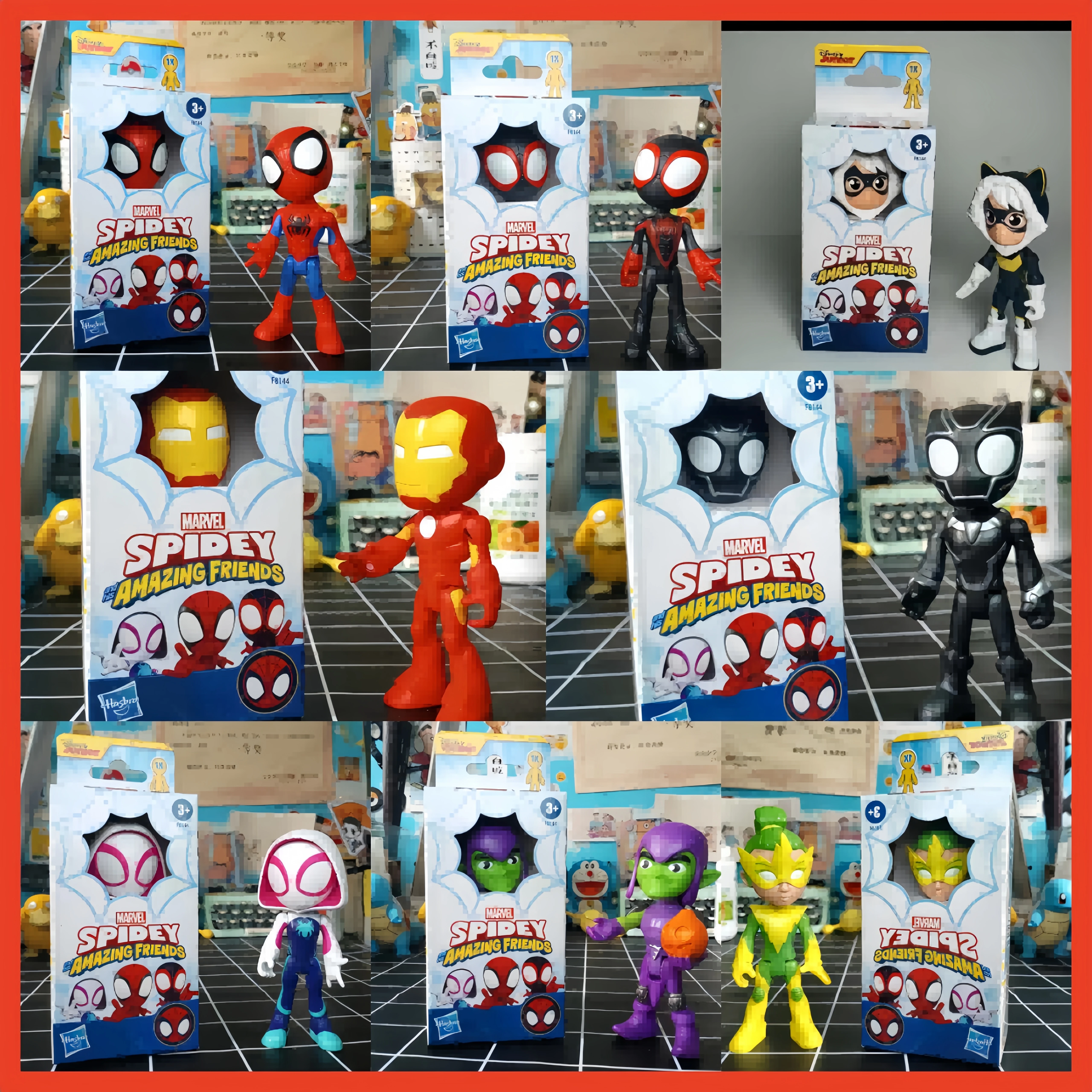 Hasbro Marvel Legends Spidey e i suoi fantastici amici, action figure di Spider-Man, statuetta da collezione, giocattolo da esposizione per adulti
