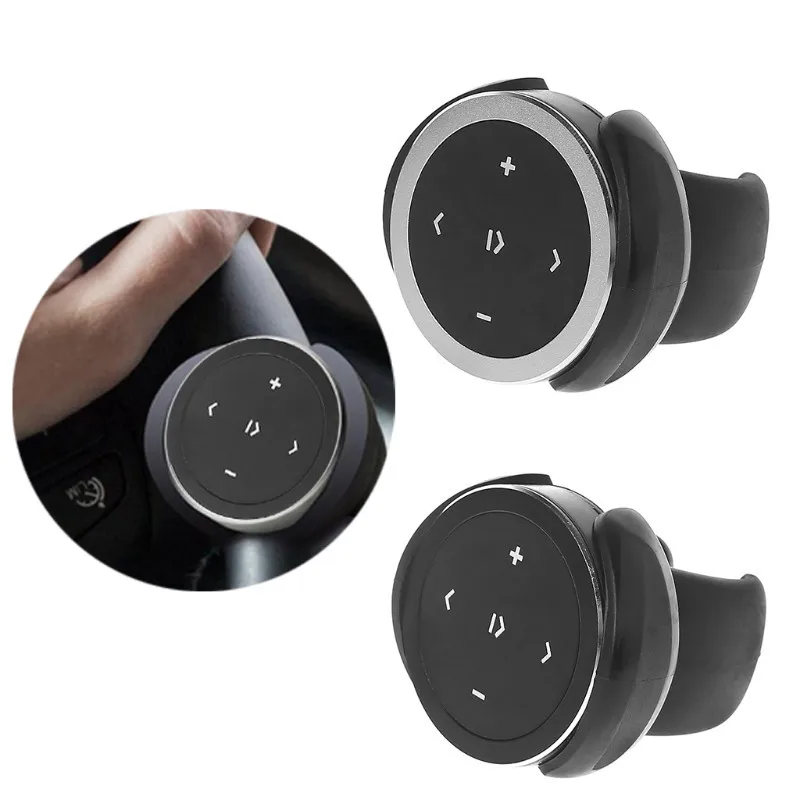 Nouveau bouton multimédia bluetooth sans fil téléphone portable lecture de musique bluetooth télécommande pour démarrer Siri pour les téléphones iOS/Android