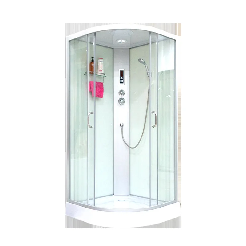 Salle de douche intégrale, salle de bain, salle de bain, séparation humide et sèche avec base, pas étanche, tous côtés de la salle de bain