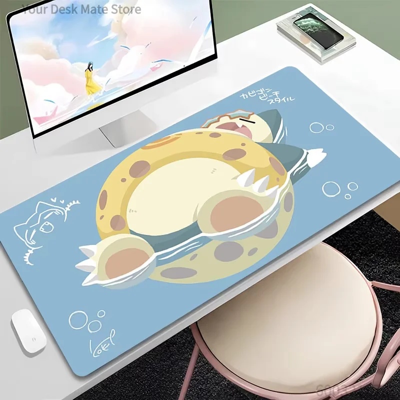 Summer Snorlax Pokemon Gaming-Mauspad, wasserdichte, rutschfeste Schreibtischunterlage Image
