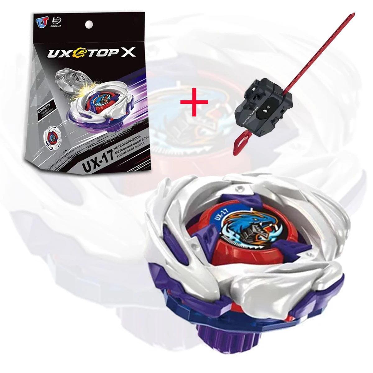 Top UX-17 Starter Meteor Dragoon Battle Top Links Drehendes Spielzeug Metall-Kampfspiel Mit Launcher-Set Image