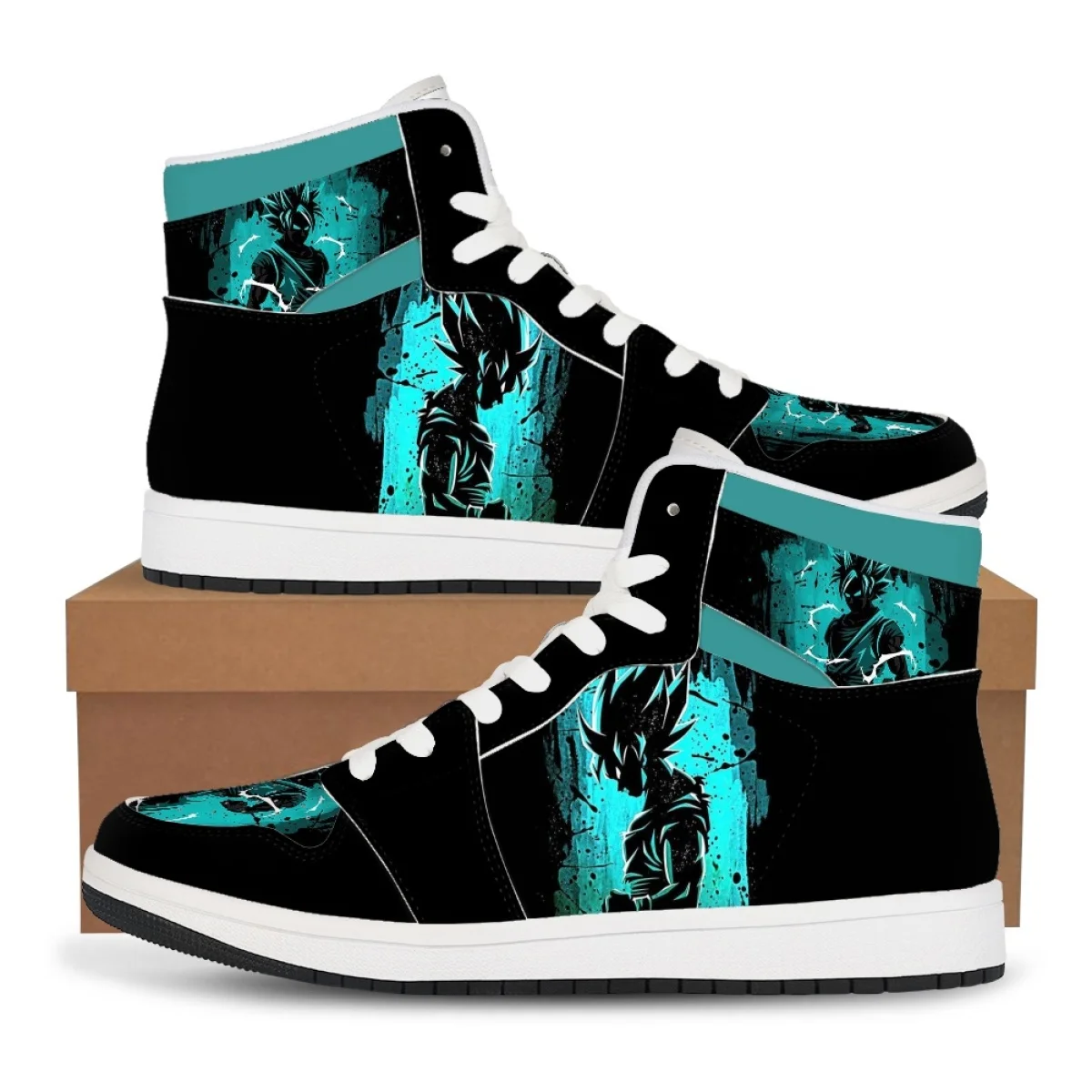 Dragon Ball Z Schuhe Super Goku Vegeta Basketball Sneakers Anime Mode Freizeitschuhe Individuelle Schuhe Cartoon-Print Schuhe Unisex Geschenk