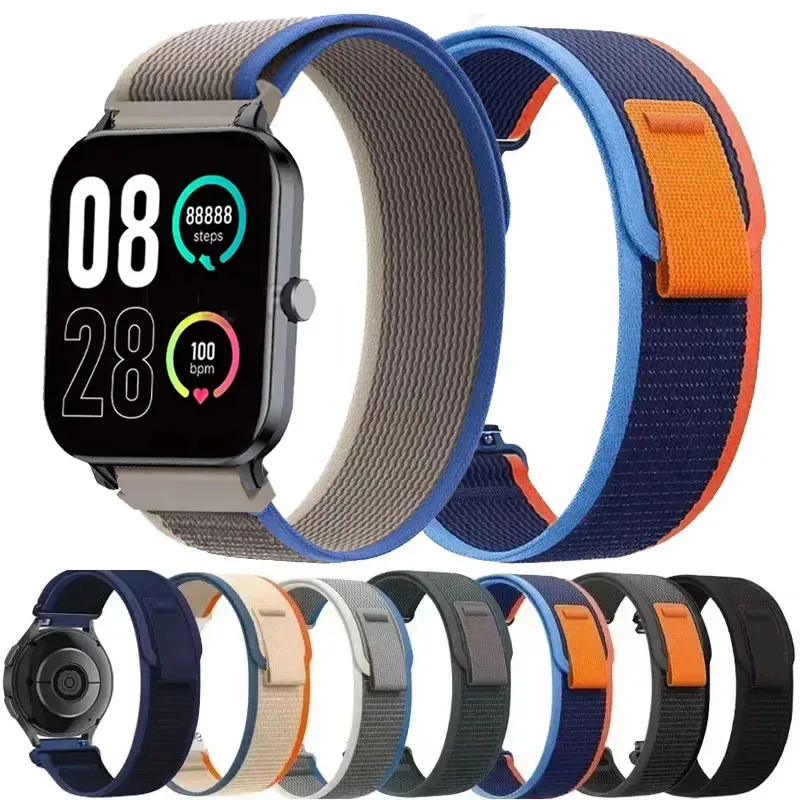 22mm Sport Nylon Trail Loop für QCY GTS Smartwatch Armband Ersatzband für QCY GTC GTS Armband Zubehör Image