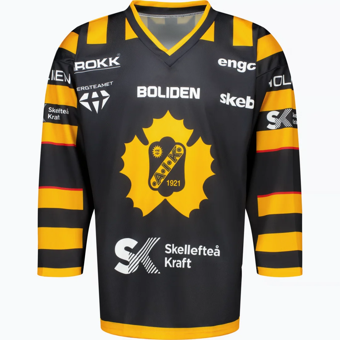 Maillot de hockey sur glace domicile Skellefteå AIK SR 25-26, T-shirt de sport d'été à séchage rapide pour homme, vêtements pour enfant, tee-shirt Y2K pour femme
