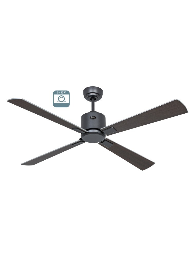 casafan eco neo III 132, ventilator ohne licht, dunkelgraues gehäuse, weiß-graue flügel, durchmesser 132 cm Image